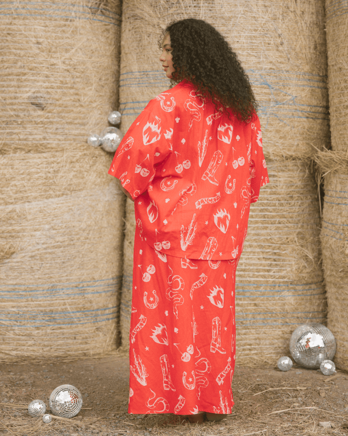 FINAL SALE | Lacey Skirt | Red Wildhearts