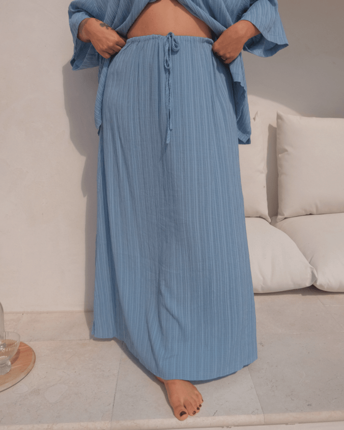 FINAL SALE | Lacey Skirt | Sky Crepe