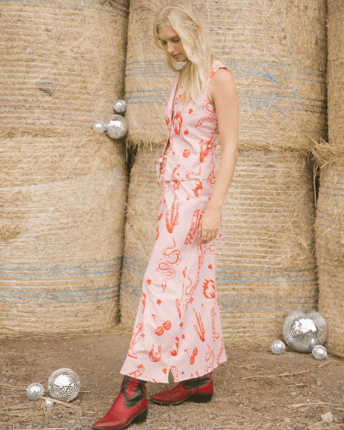 FINAL SALE | Lilly Vest | Pink Wildhearts