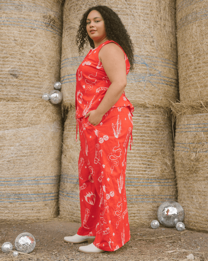 FINAL SALE | Lilly Vest | Red Wildhearts