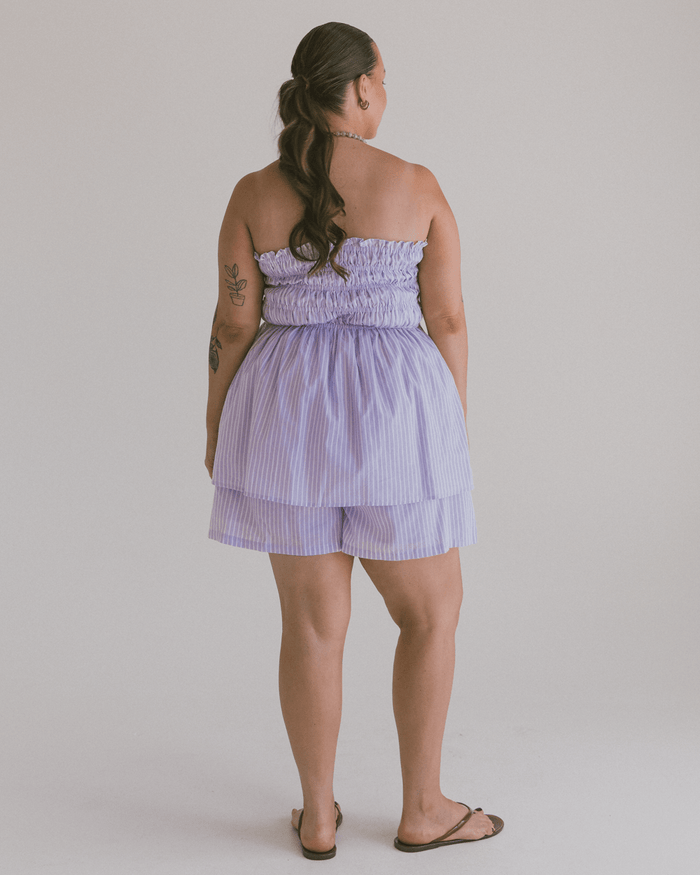 FINAL SALE | Mabel Top | Purple Stripe