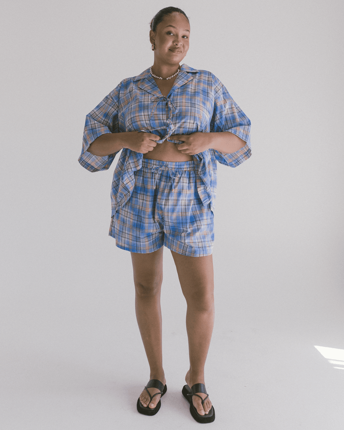 FINAL SALE | Matilda Shorts | Blue Ridge Gingham