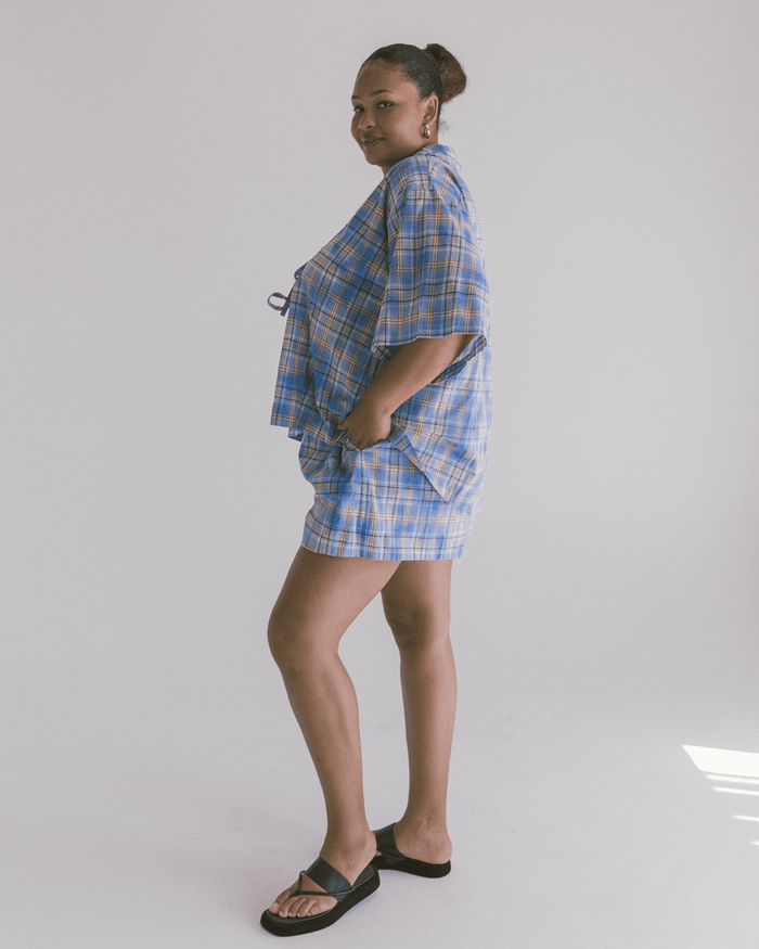 FINAL SALE | Matilda Shorts | Blue Ridge Gingham