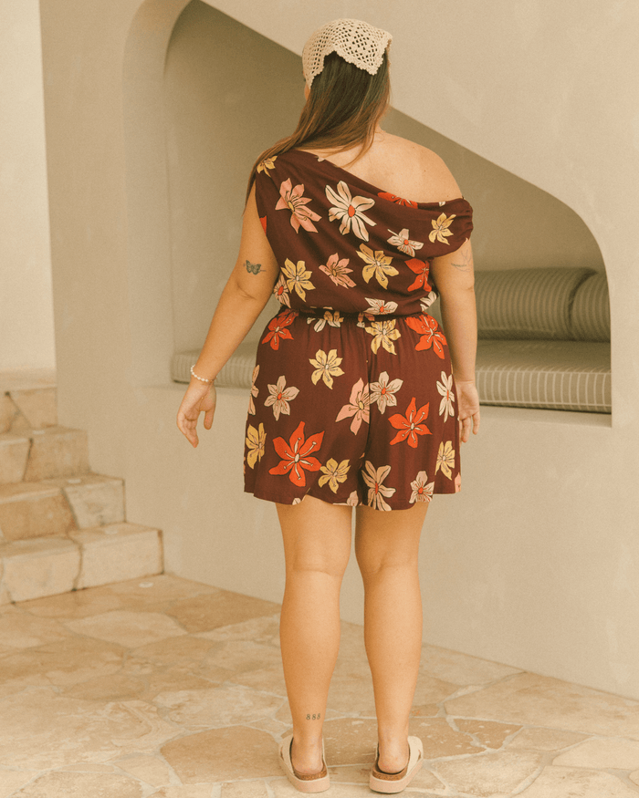FINAL SALE | Matilda Shorts | Chocolate Flowers