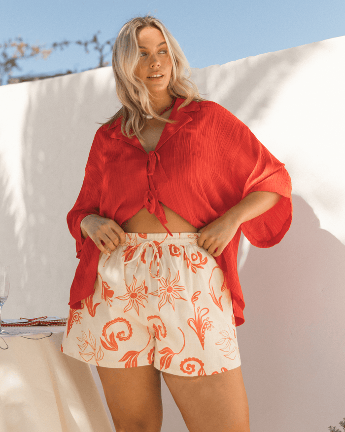 FINAL SALE | Matilda Shorts | Crimson Petals