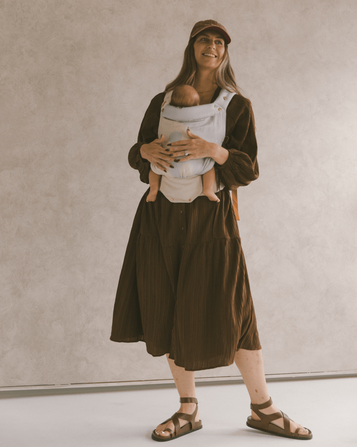 FINAL SALE | Maxi Ruby Smock Dress | Brown Crepe