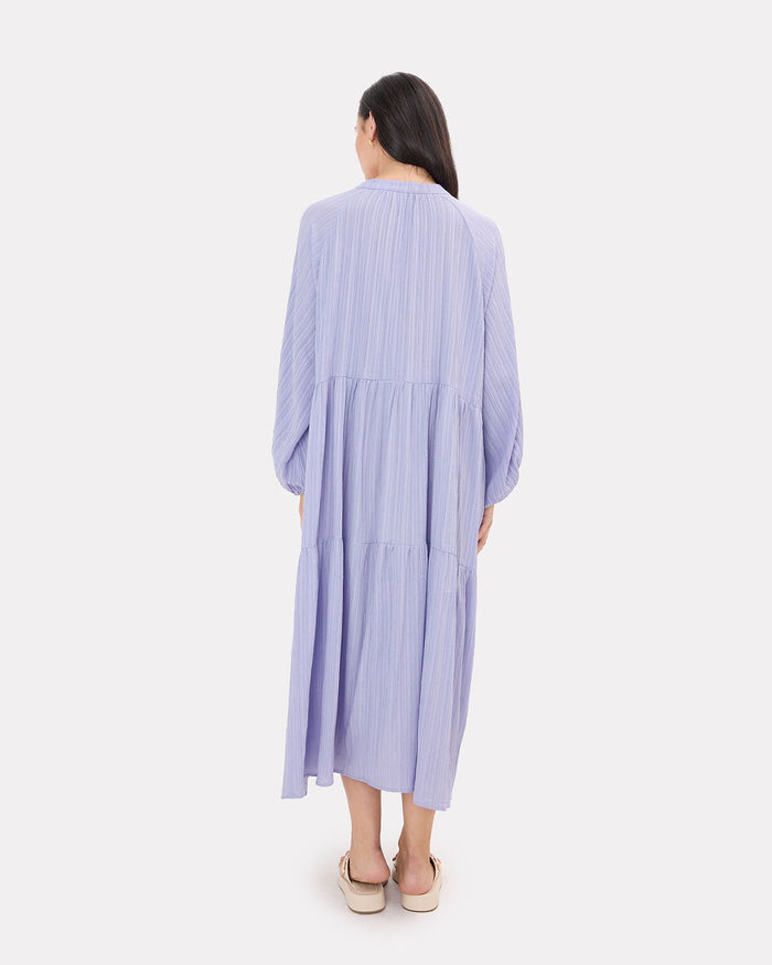 Ruby Maxi Dress in Purple Crepe - Size Inclusive AU6-26 - The Lullaby Club