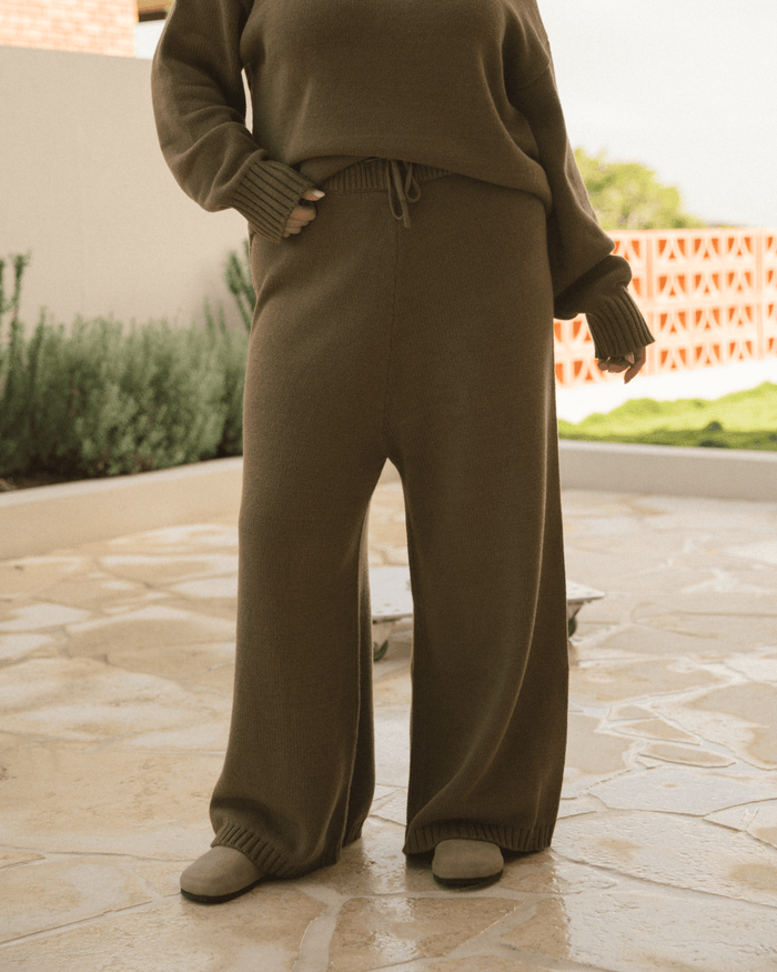 FINAL SALE | Pearl Knit Pants | Green