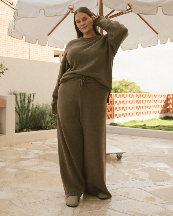 FINAL SALE | Pearl Knit Pants | Green