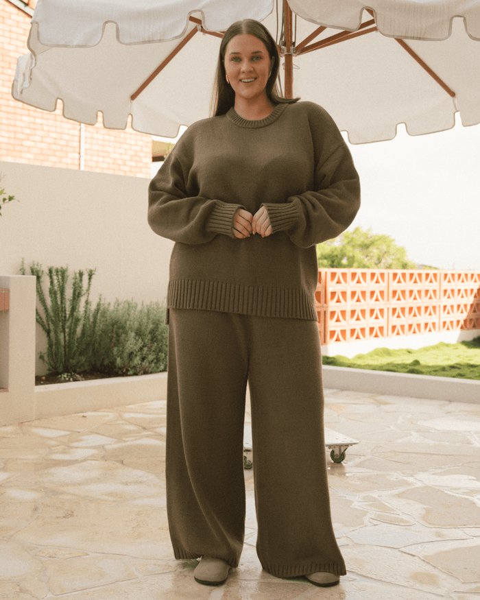 FINAL SALE | Pearl Knit Pants | Green