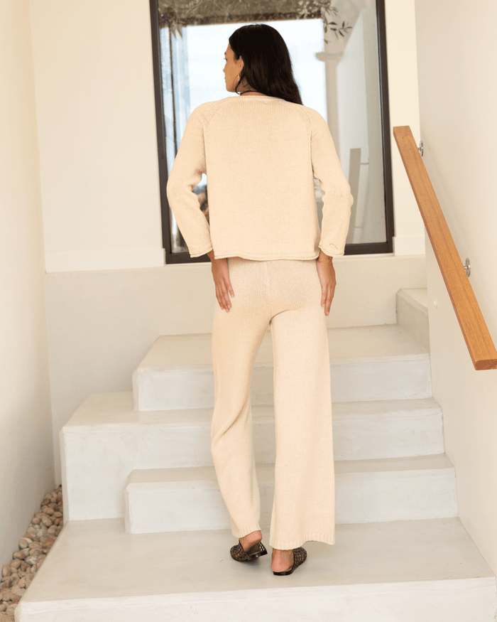 FINAL SALE | Petria Knit Pants | Beige