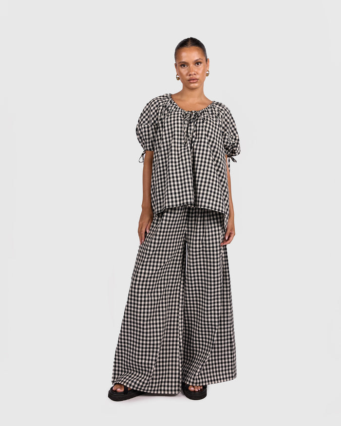 FINAL SALE | Posey Pants | Black Gingham