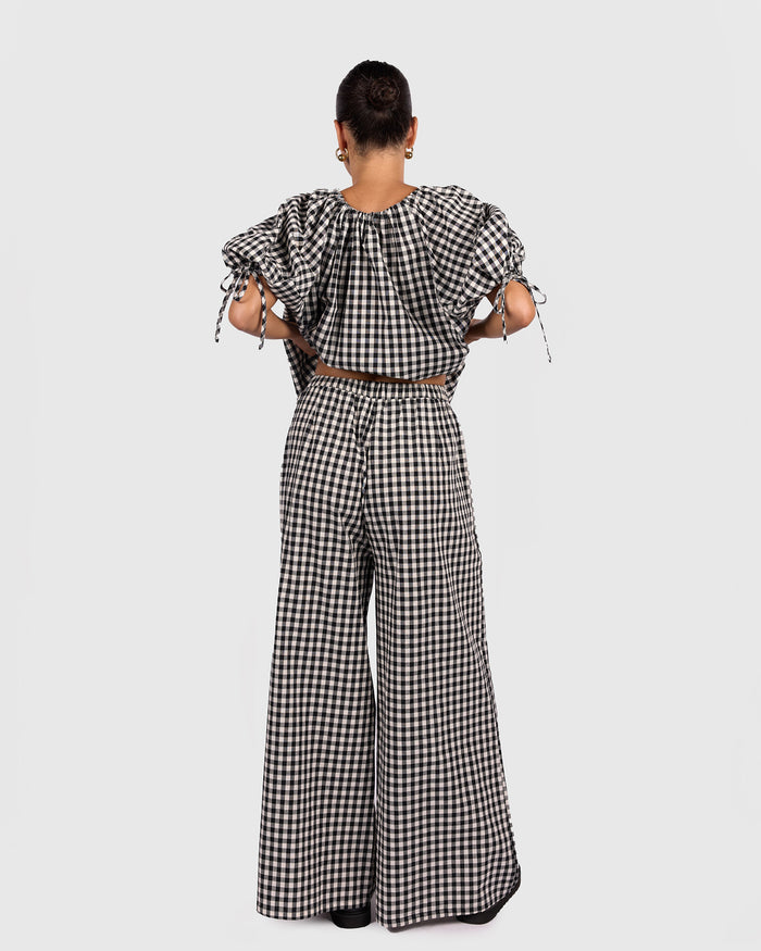 FINAL SALE | Posey Pants | Black Gingham