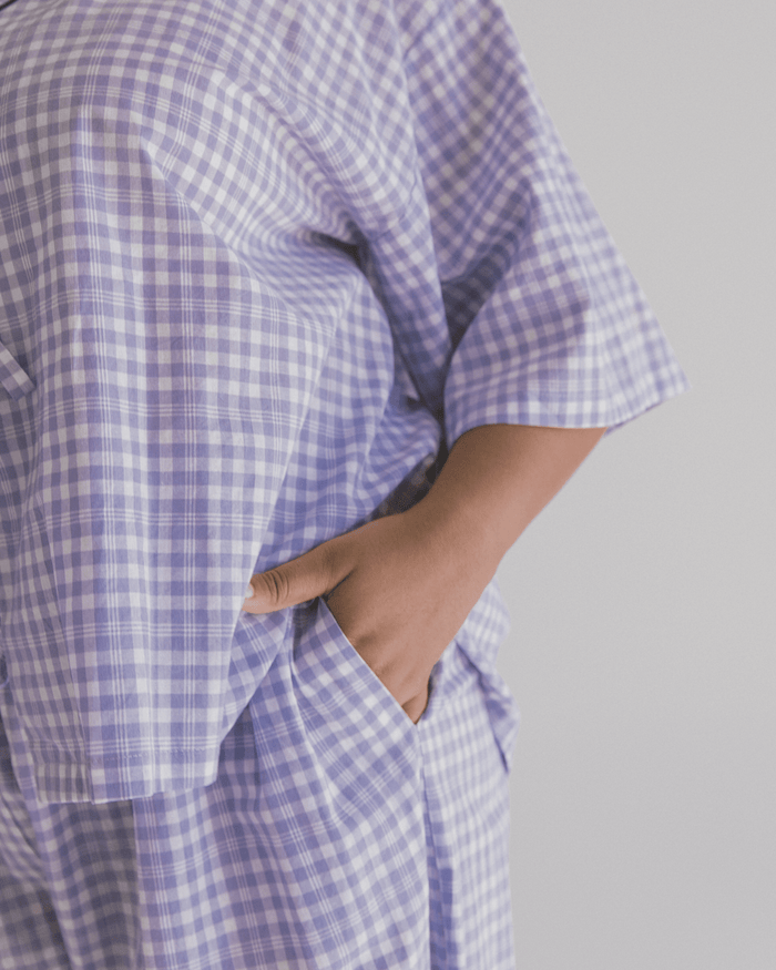 FINAL SALE | Posey Pants | Lavender Gingham