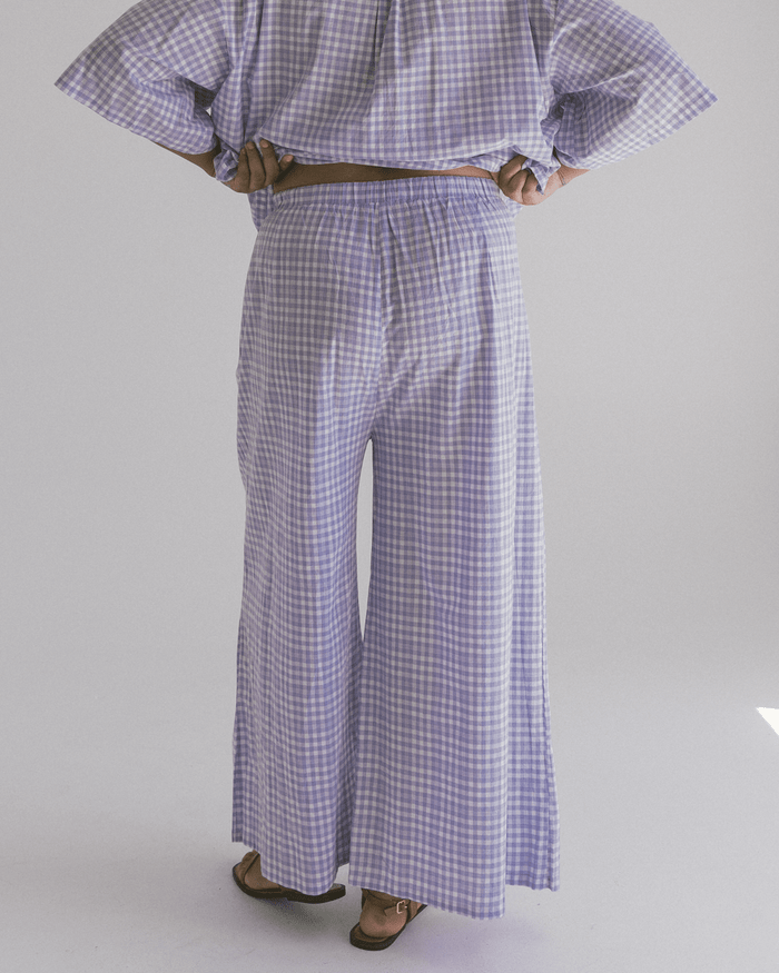 FINAL SALE | Posey Pants | Lavender Gingham