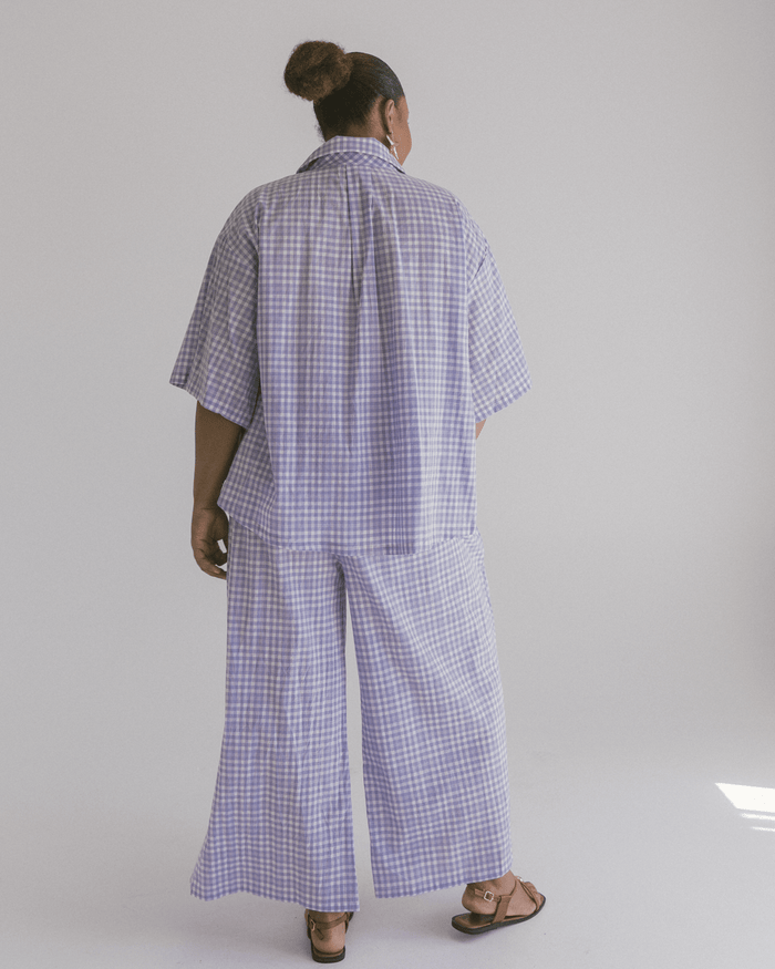 FINAL SALE | Posey Pants | Lavender Gingham