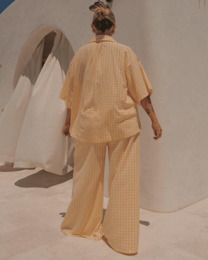 FINAL SALE | Posey Pants | Lemon Gingham