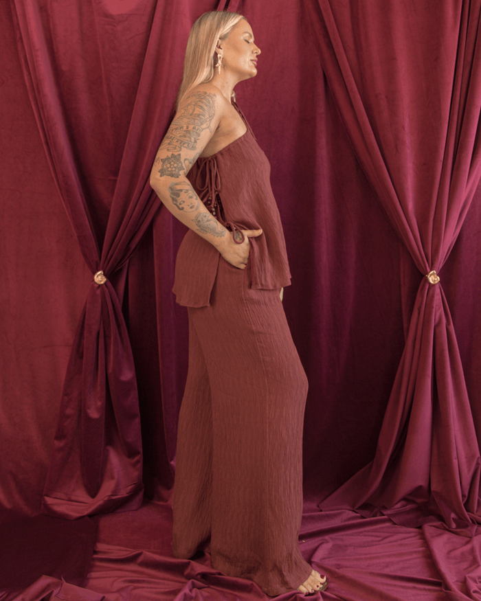 FINAL SALE | Posey Pants | Mahogany