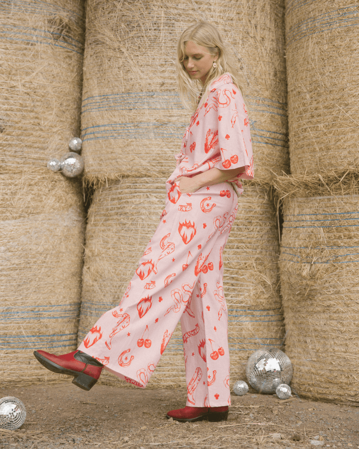 FINAL SALE | Posey Pants | Pink Wildhearts
