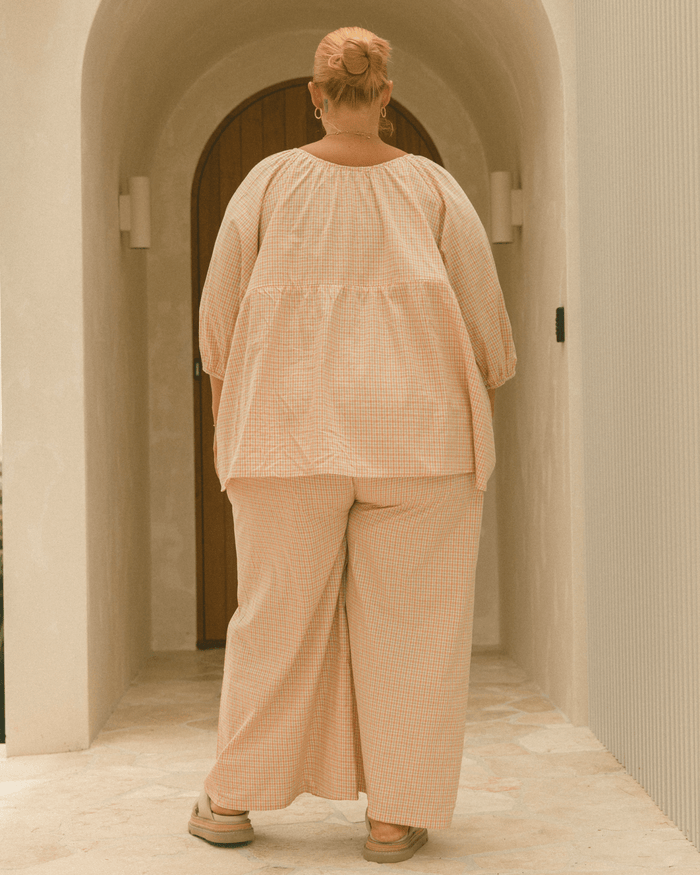 FINAL SALE | Posey Pants | Pink/Green Gingham