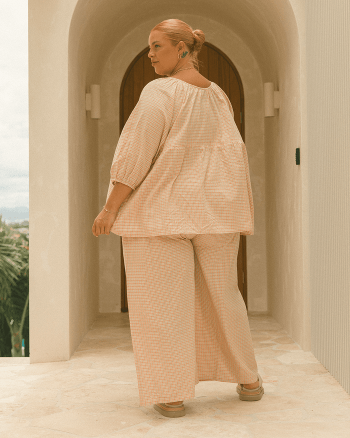 FINAL SALE | Posey Pants | Pink/Green Gingham