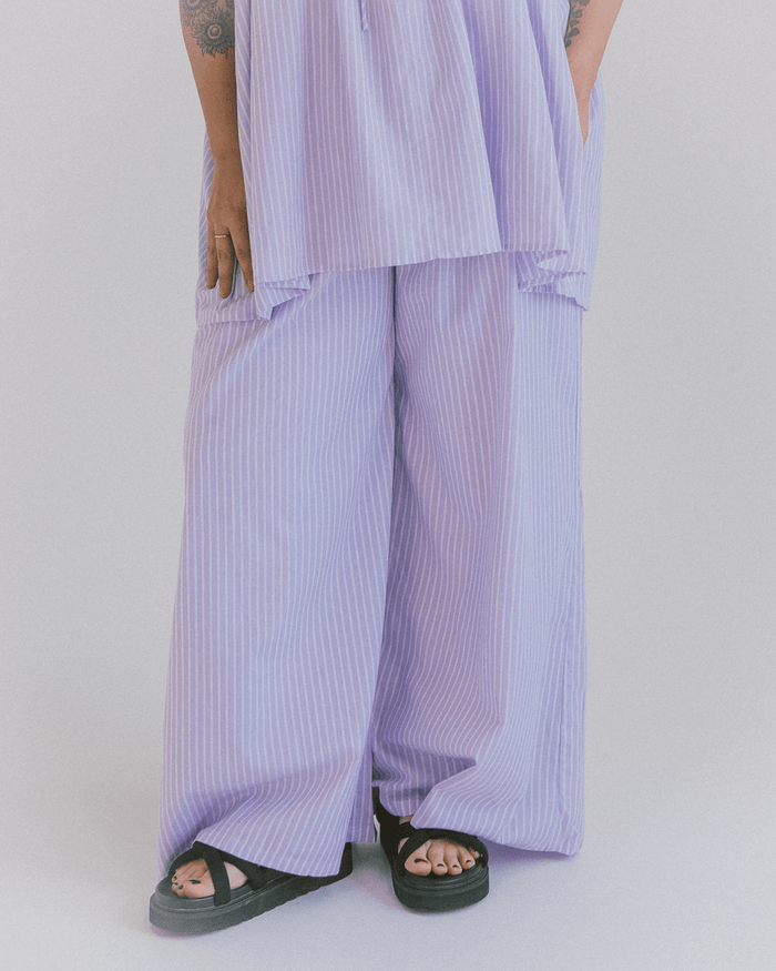 FINAL SALE | Posey Pants | Purple Stripe