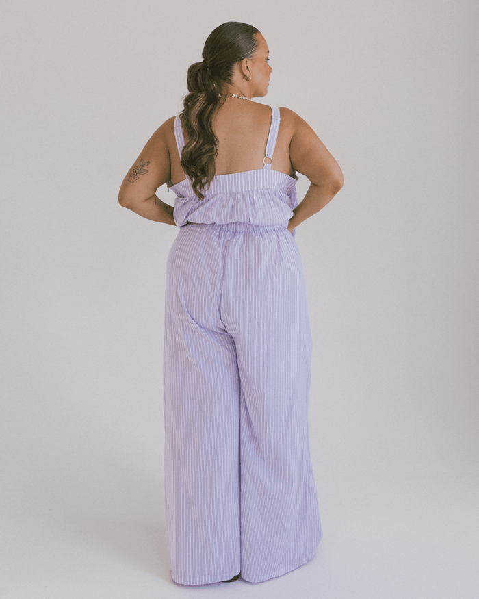 FINAL SALE | Posey Pants | Purple Stripe