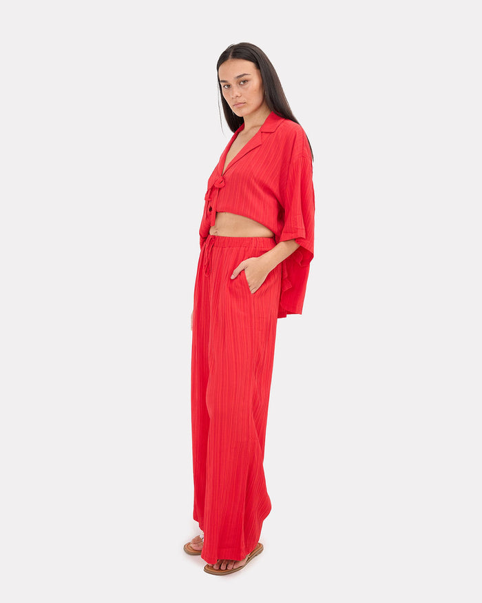 FINAL SALE | Posey Pants | Red Crepe