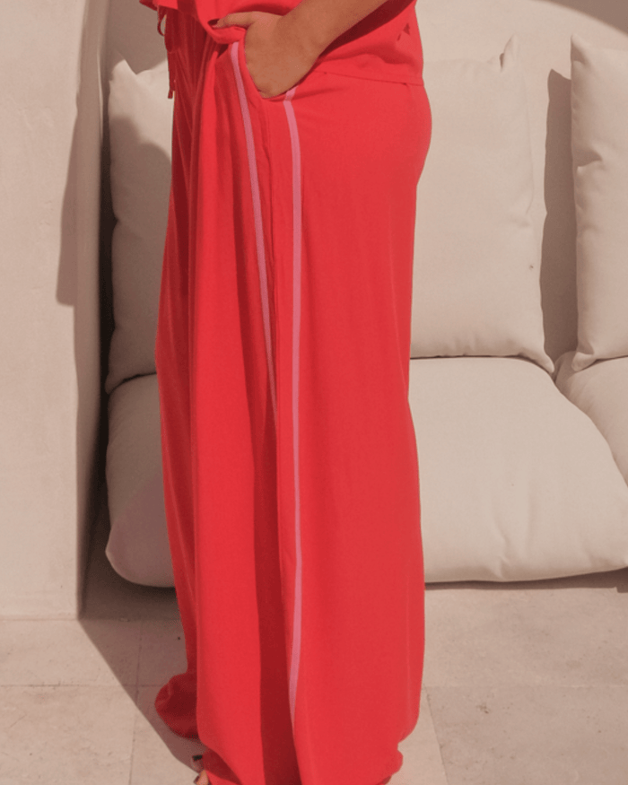 FINAL SALE | Posey Pants | Red & Pink
