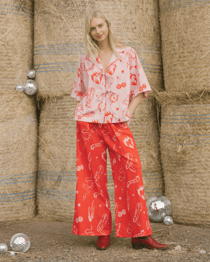 FINAL SALE | Posey Pants | Red Wildhearts