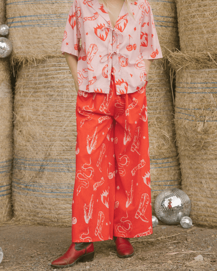 FINAL SALE | Posey Pants | Red Wildhearts