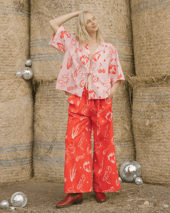 FINAL SALE | Posey Pants | Red Wildhearts