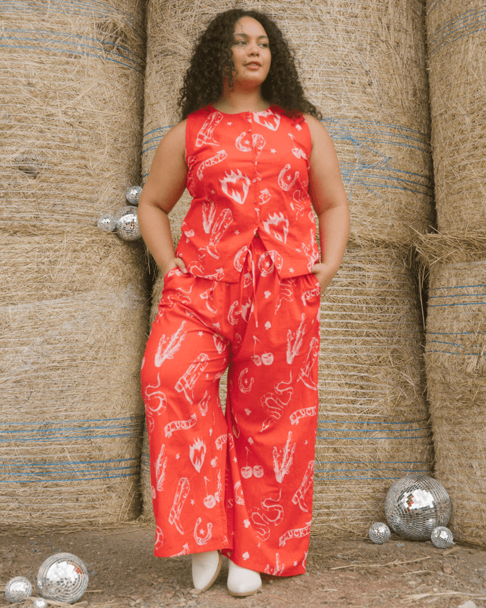 FINAL SALE | Posey Pants | Red Wildhearts