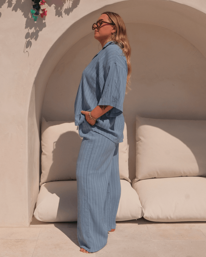 FINAL SALE | Posey Pants | Sky Crepe