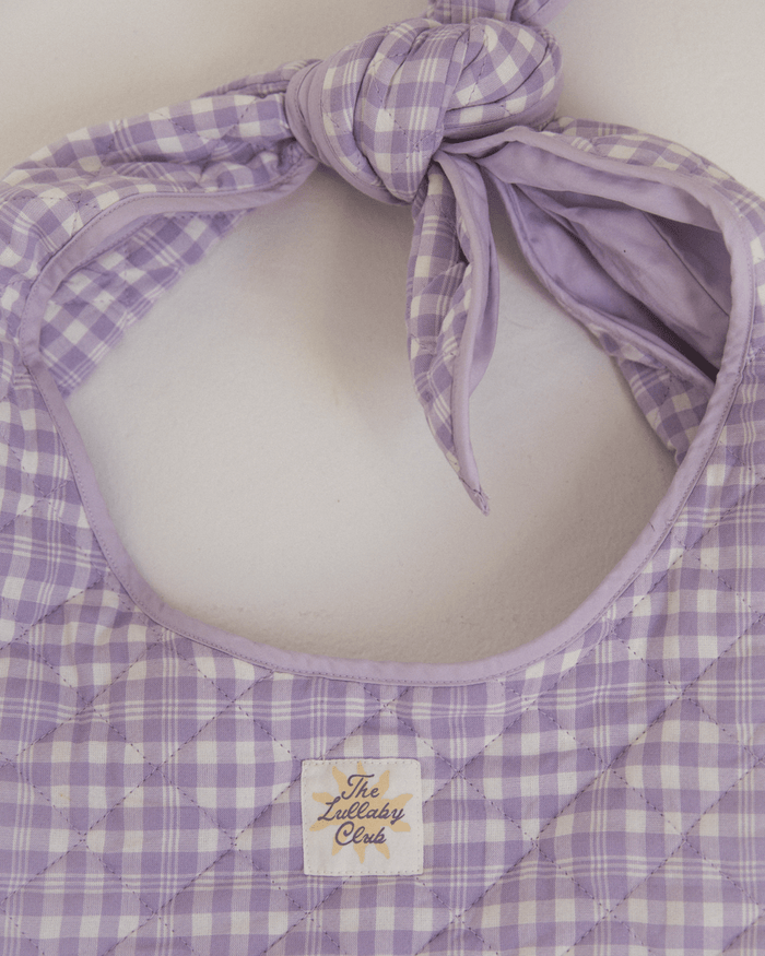 FINAL SALE | Quilted Tote | Purple Gingham