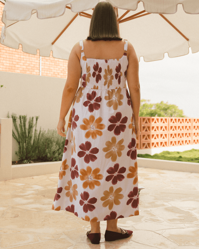 FINAL SALE | Riley Maxi Dress | Merlot Bloom