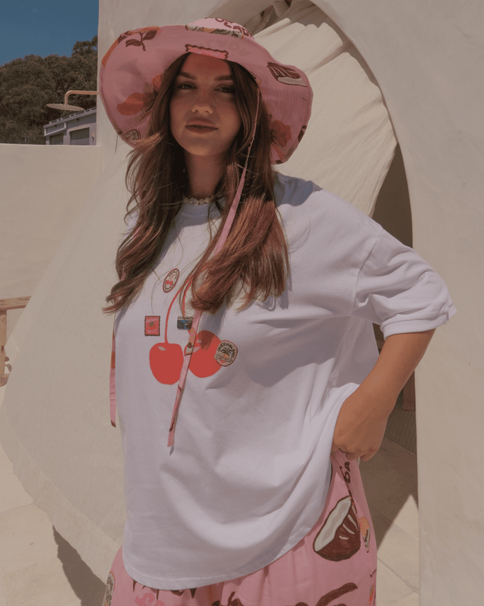 FINAL SALE | Slouchy Tee | Cherry Spritz