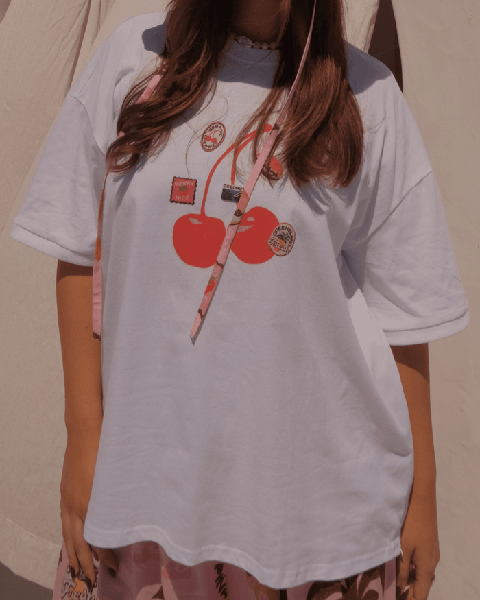 FINAL SALE | Slouchy Tee | Cherry Spritz