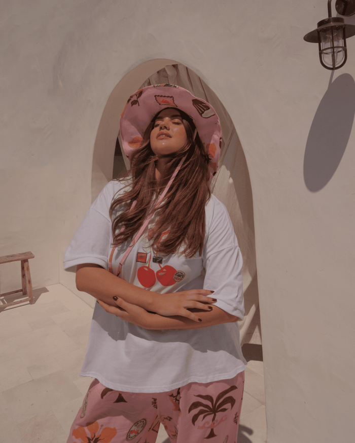 FINAL SALE | Slouchy Tee | Cherry Spritz