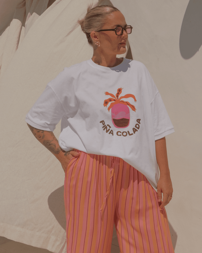 FINAL SALE | Slouchy Tee | Pina Colada