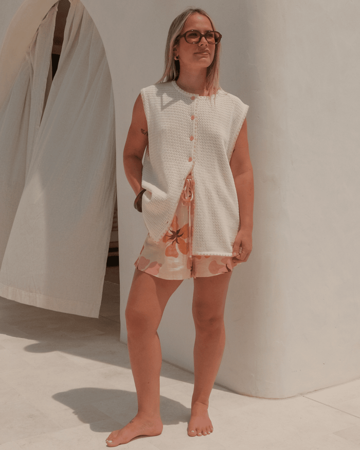 FINAL SALE | Tyler Knit Vest | Cream