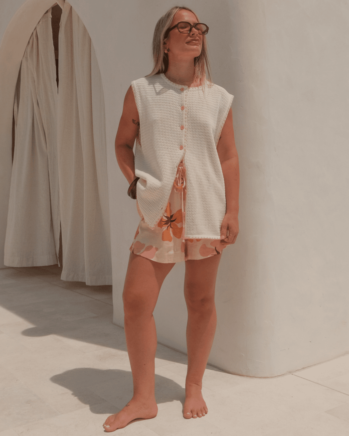 FINAL SALE | Tyler Knit Vest | Cream