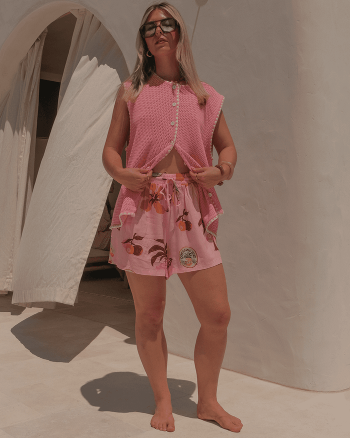 FINAL SALE | Tyler Knit Vest | Pink