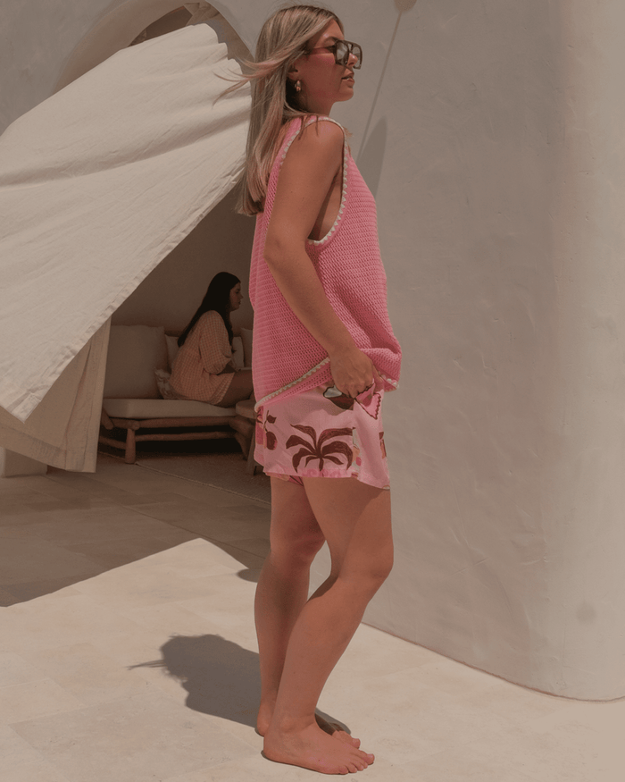 FINAL SALE | Tyler Knit Vest | Pink