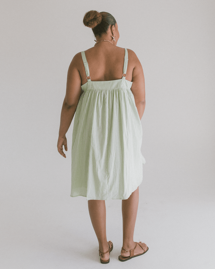 FINAL SALE | Zimi Mini Dress | Green Stripe