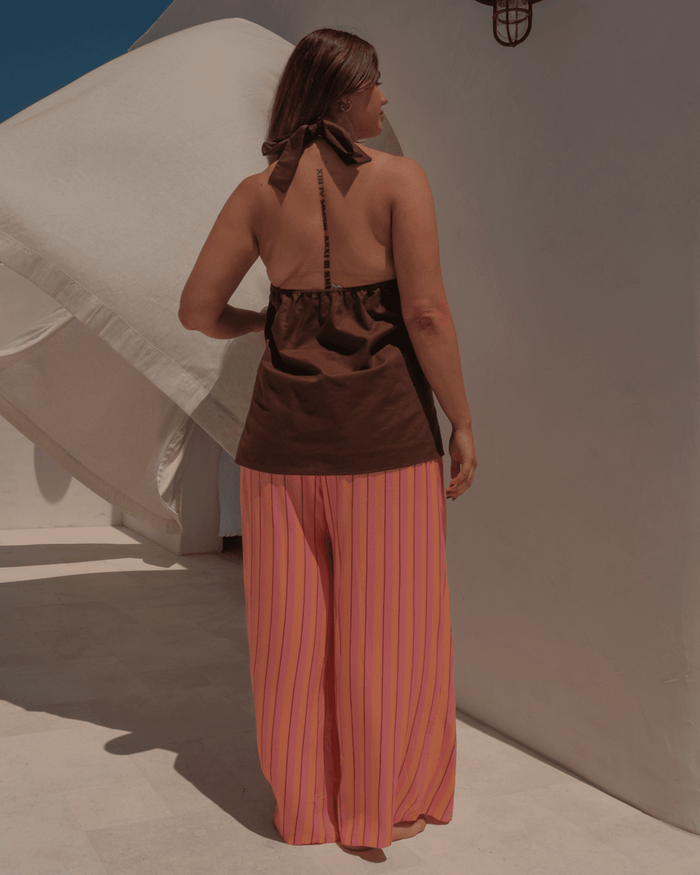 FINAL SALE | Zoe Halter | Chocolate