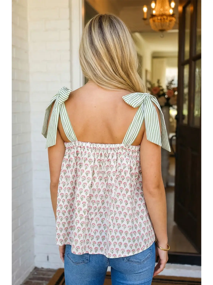 Floral Babydoll Tank Top