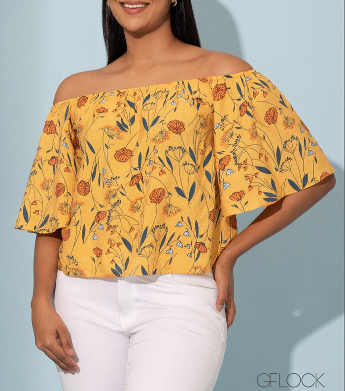 Floral Off Shoulder Top - 041122