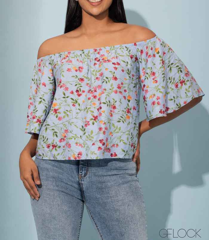 Floral Off Shoulder Top - 041122