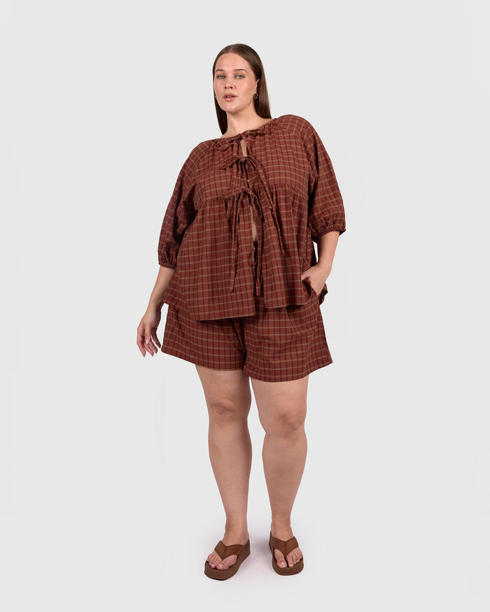 Florence top | Maple Gingham